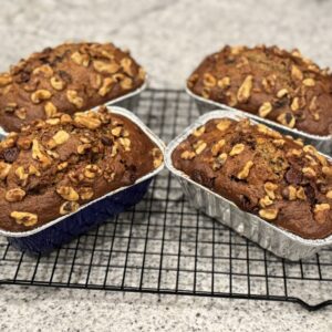 Banana Bread Mini-Loaf with Walnuts & Chocolate Chips